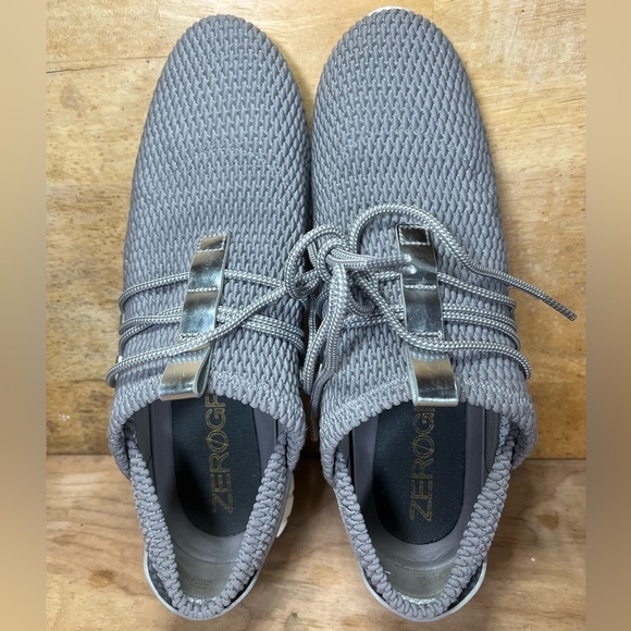 Cole Haan ZeroGrand Quilted Womens Size 9B Shoes Sneakers Gray Silver - Picture 6 of 8